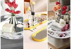سینی آینه ای دکوراتیو رومیزی