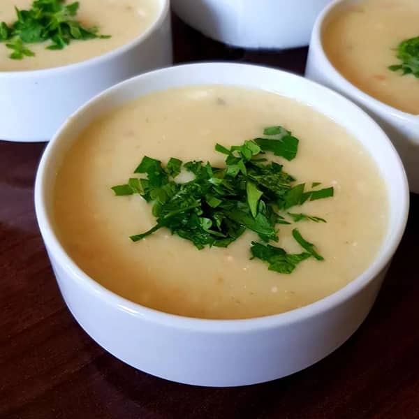 طرز تهیه سوپ برنج خامه ای, دستور پخت سوپ برنج خامه ای