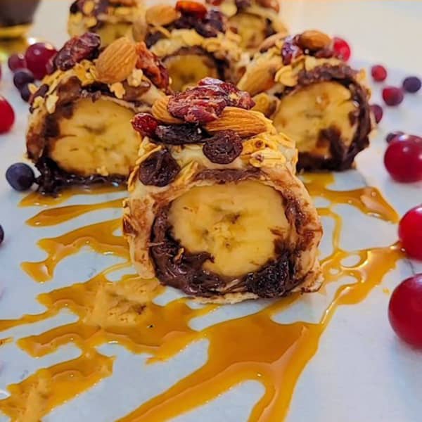 طرز تهیه سوشی موز , دستور پخت سوشی موز