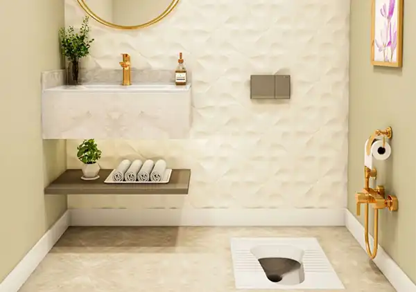 سرویس بهداشتی + سرویس بهداشتی با فضای لوکس و لاکچری