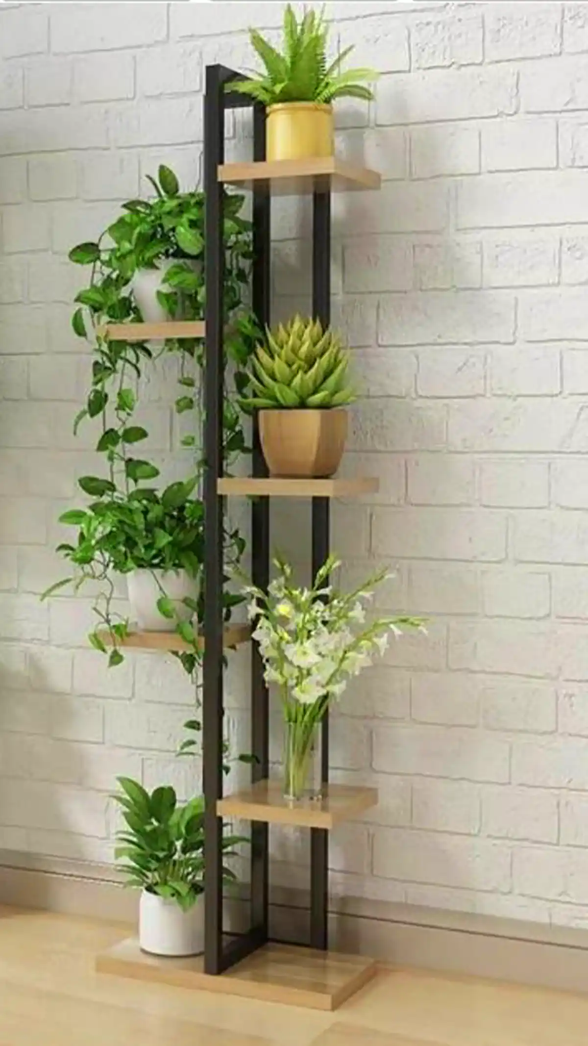 استند گلدان چندطبقه فلزی