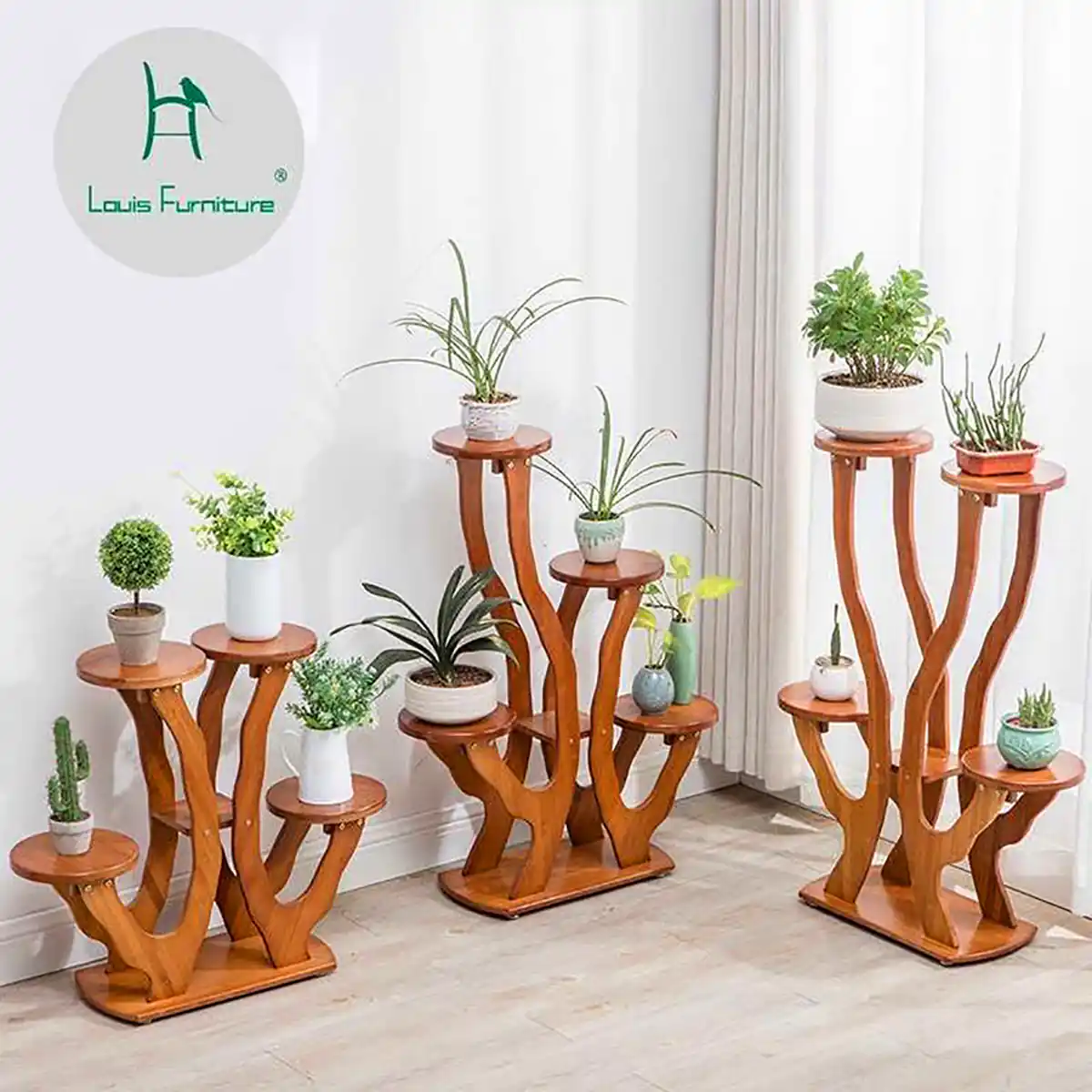 استند گلدان چندطبقه فلزی