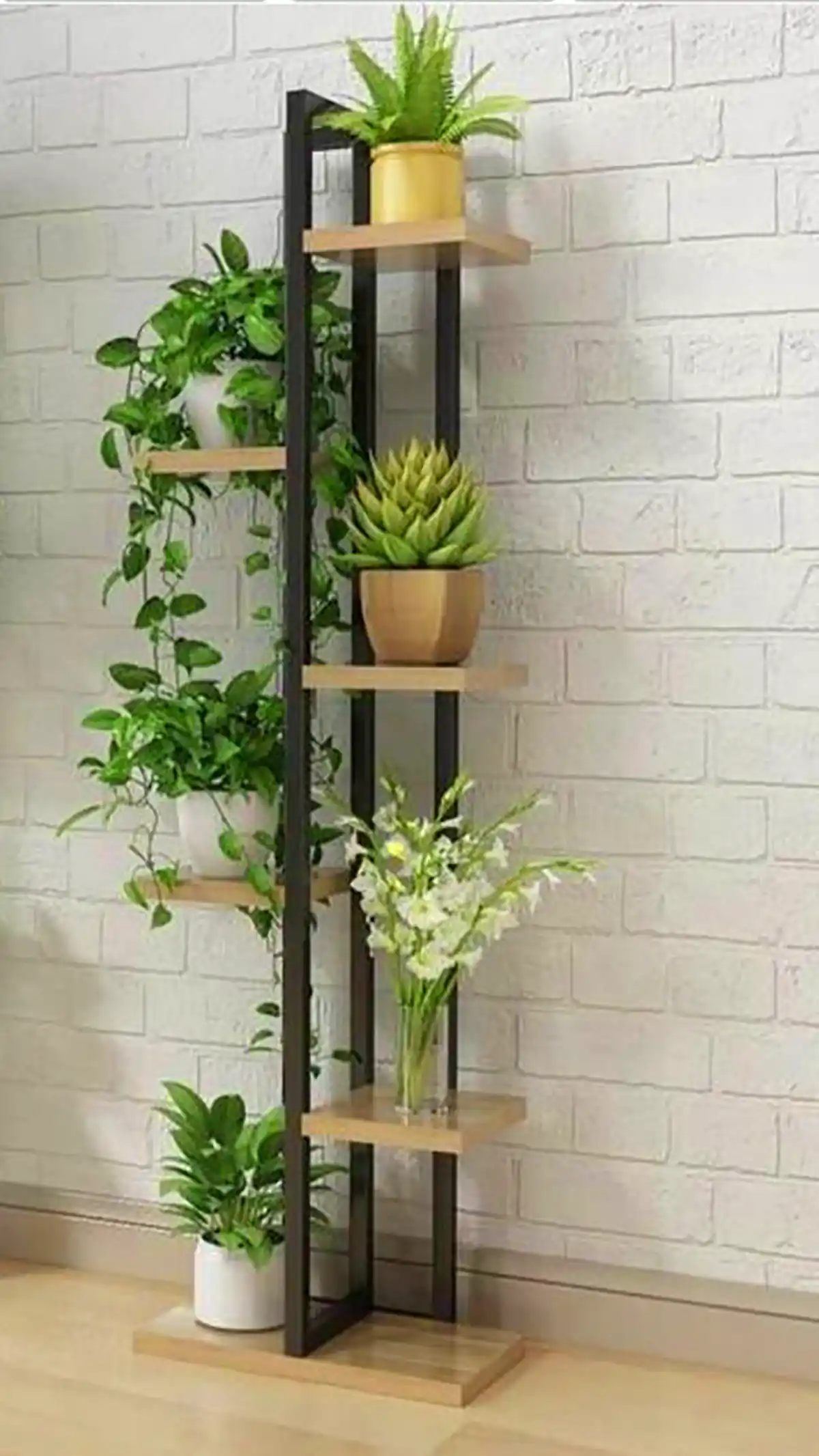 استند گلدان چندطبقه فلزی