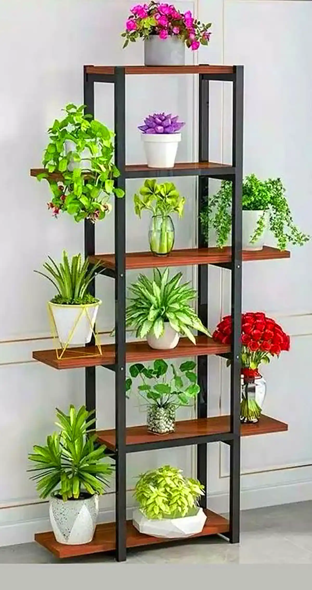 استند گلدان چندطبقه فلزی