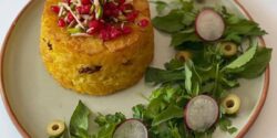 طرز تهیه ته چین گوشت و بادمجان مجلسی با طعمی بی نظیر