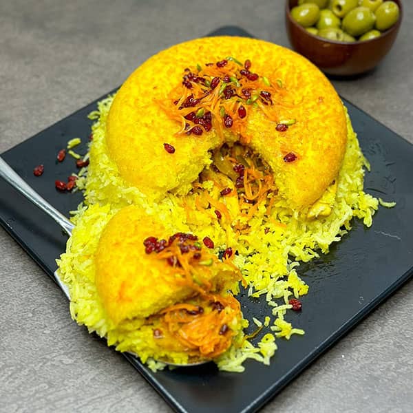 طرز تهیه ته چین هویج پلو