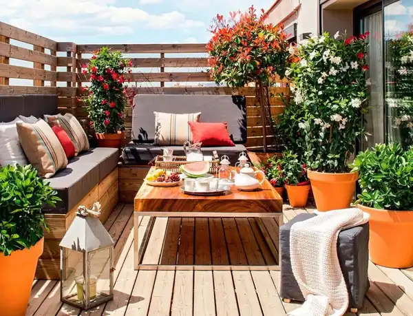 طراحی تراس + یه فضاهای دنج و سبز منحصربفرد با طراحی کاربردی تراس