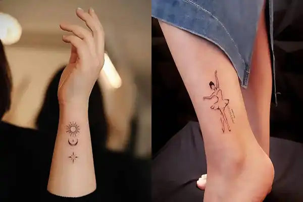 تاتو دخترانه خفن + نماد ظرافت،عشق و هنر در تاتو دخترانه خفن