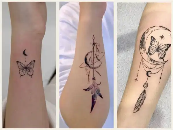 تاتو دخترانه خفن + نماد ظرافت،عشق و هنر در تاتو دخترانه خفن