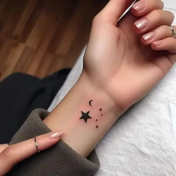 تاتو دخترانه خفن + نماد ظرافت،عشق و هنر در تاتو دخترانه خفن