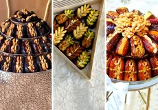 تزئین خرما مغزدار