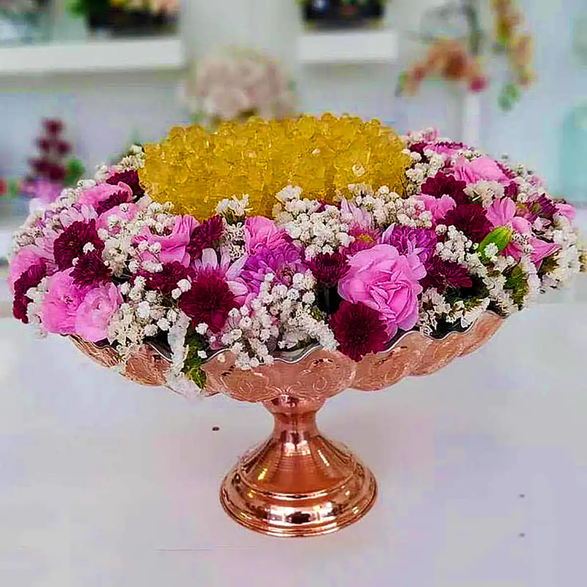 تزئین نبات سالن عقد