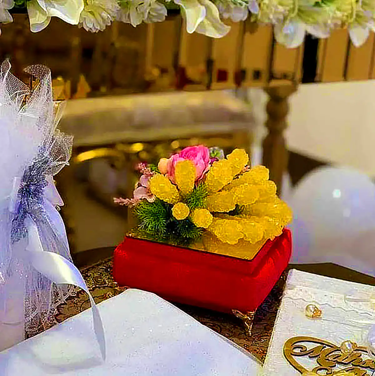 تزئین نبات سالن عقد