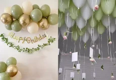 تزیین بادکنک تولد روی دیوار + تزیین منحصربفرد و شیک بادکنک تولد روی دیوار