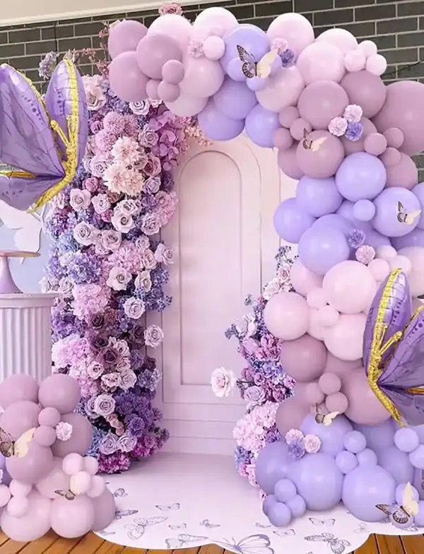 تزیین بادکنک تولد روی دیوار + تزیین منحصربفرد و شیک بادکنک تولد روی دیوار 