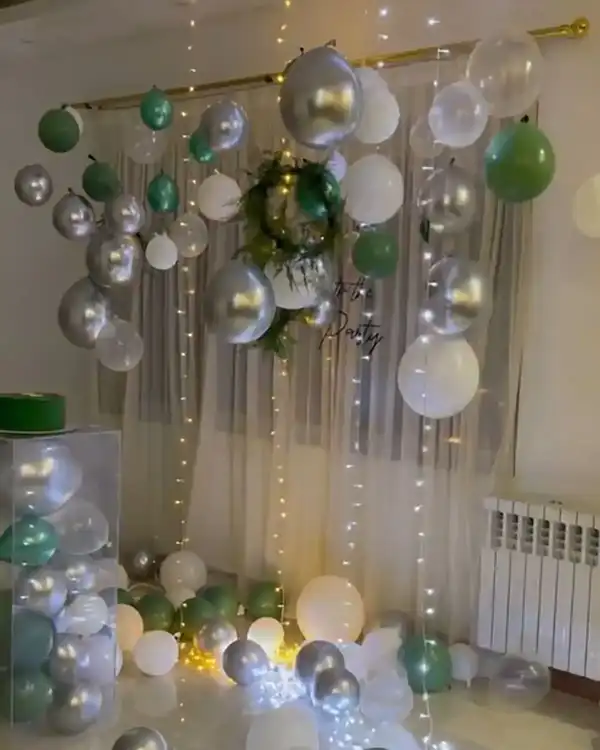 تزیین بادکنک تولد روی دیوار + تزیین منحصربفرد و شیک بادکنک تولد روی دیوار 