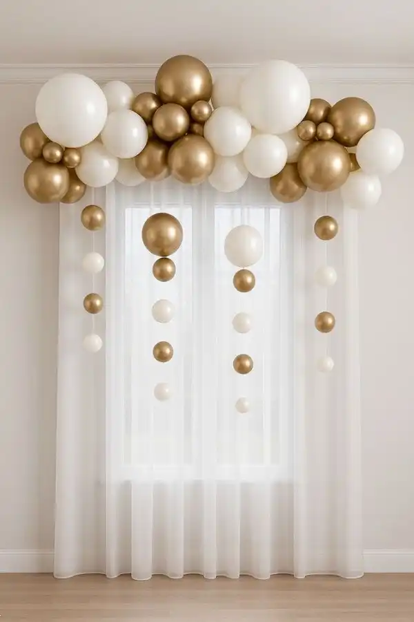 تزیین بادکنک ساده در خانه + ایدههای جذاب و بینظیر تزیین بادکنک ساده در خانه