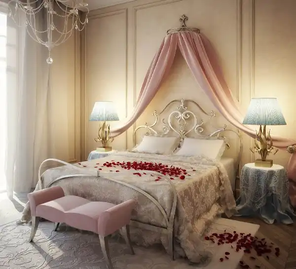 تزیین تخت عروس + تزیین تخت عروس با سلیقه و ایده ای بینظیر و جذاب