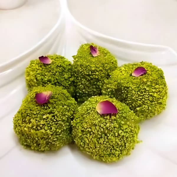طرز تهیه توپک پسته ای, دستور پخت توپک پسته ای