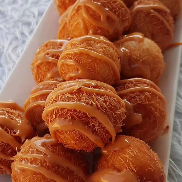 طرز تهیه توپک شیر عسلی