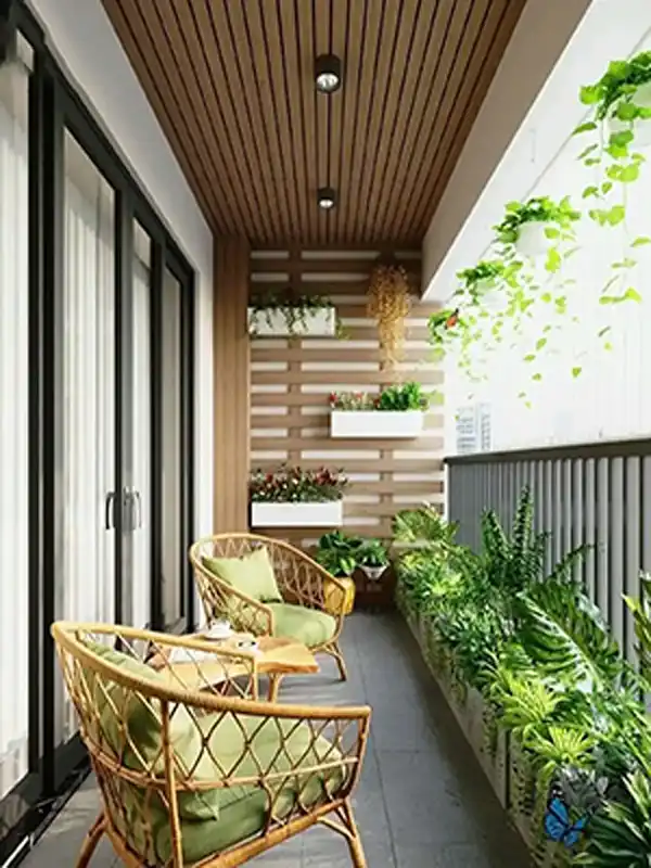 تراس منزل + فضایی راحت در محیط بیرون از خانه تراس لاکچری و لوکس منزل