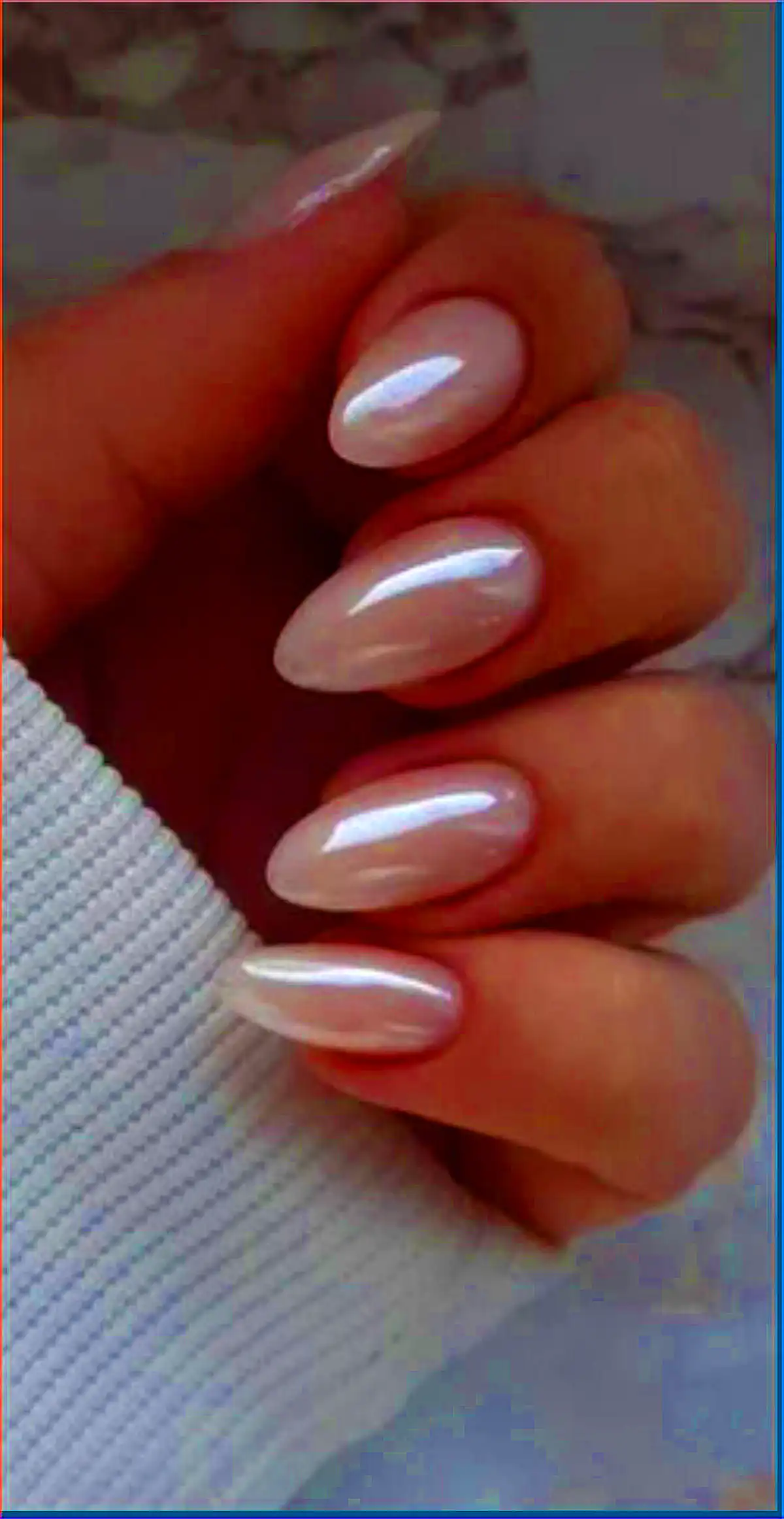 طرح ناخن آینه ای