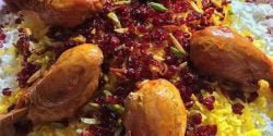 طرز تهیه زرشک پلو با مرغ ساده با طعم فوق العاده خوشمزه