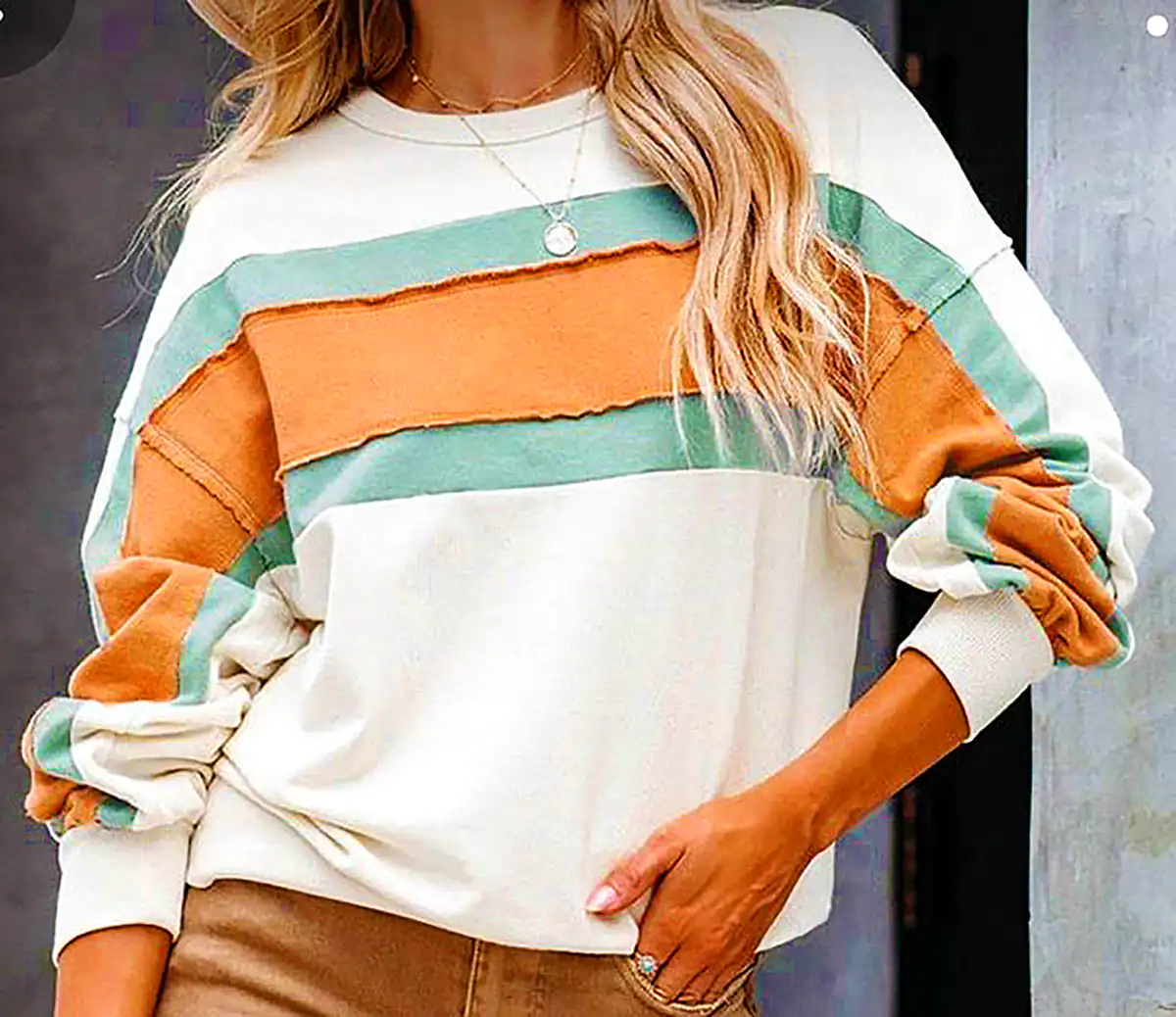 ژاکت بافتنی رنگی زنانه