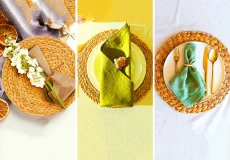 زیر بشقابی حصیری مدرن