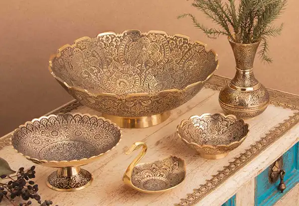 ظروف برنجی+ جدید ترین مدل ظروف برنجی سال