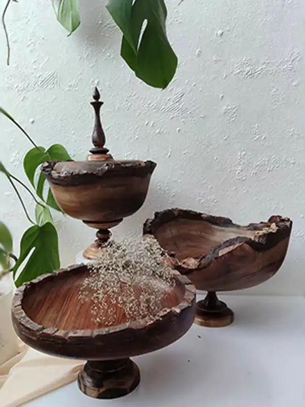 ظروف پذیرایی چوبی + ظروف پذیرایی چوبی با طرح‌های یونیک و منحصربفرد