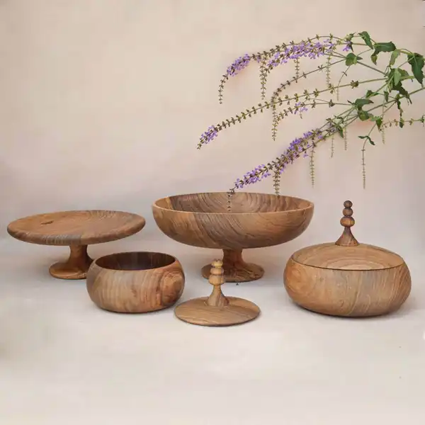 ظروف پذیرایی چوبی + ظروف پذیرایی چوبی با طرح‌های یونیک و منحصربفرد