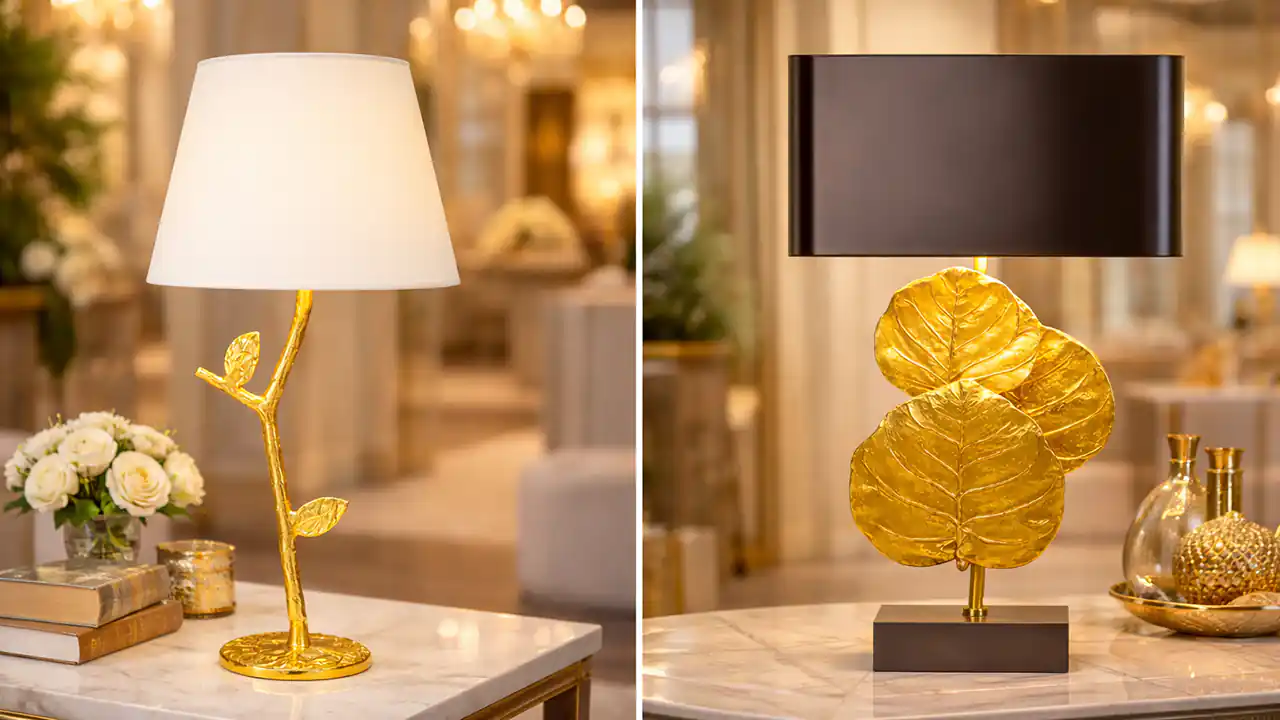 آباژور پایه دار مدرن و لاکچری