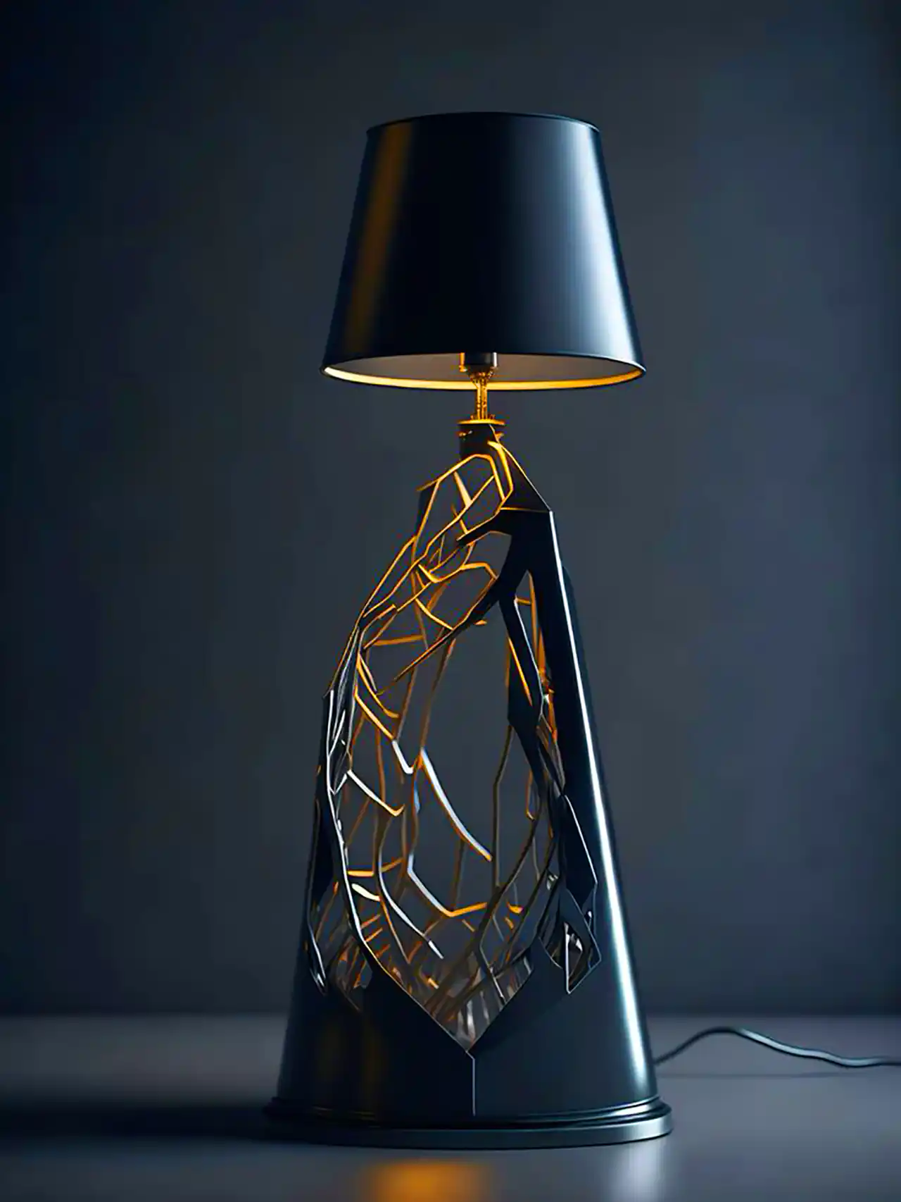 آباژور پایه دار مدرن و لاکچری