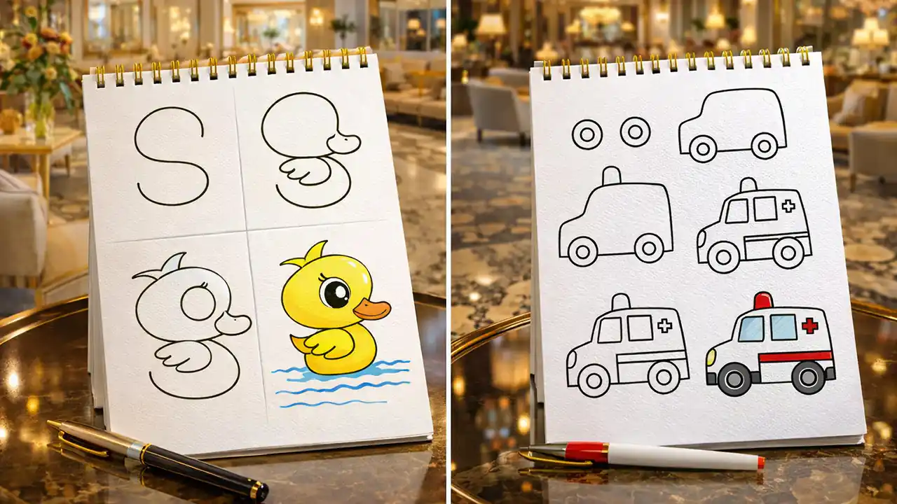 آموزش مرحله به مرحله نقاشی کودک