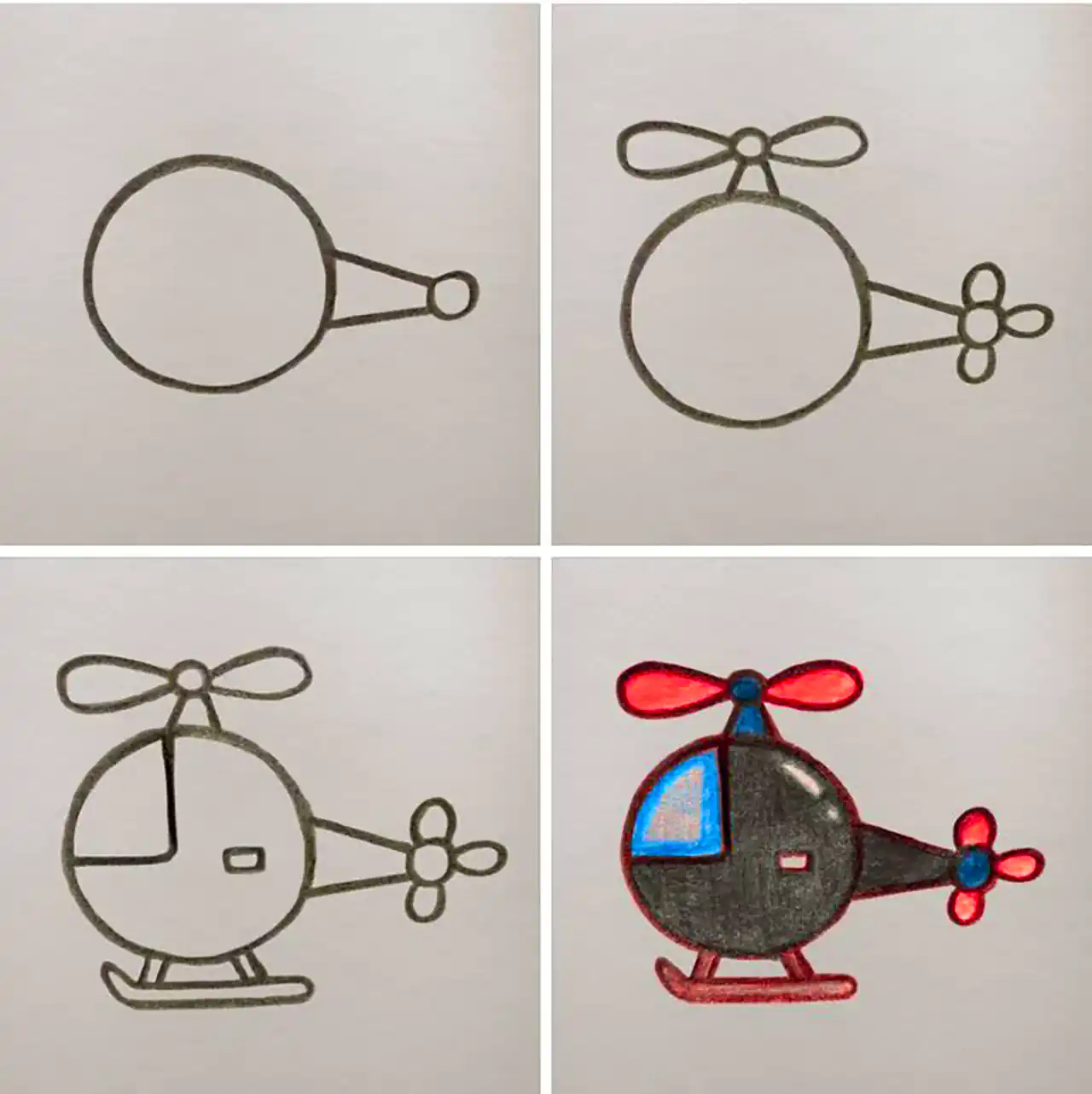 آموزش مرحله به مرحله نقاشی کودک 