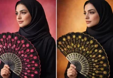 بادبزن تزئینی سنتی شیک