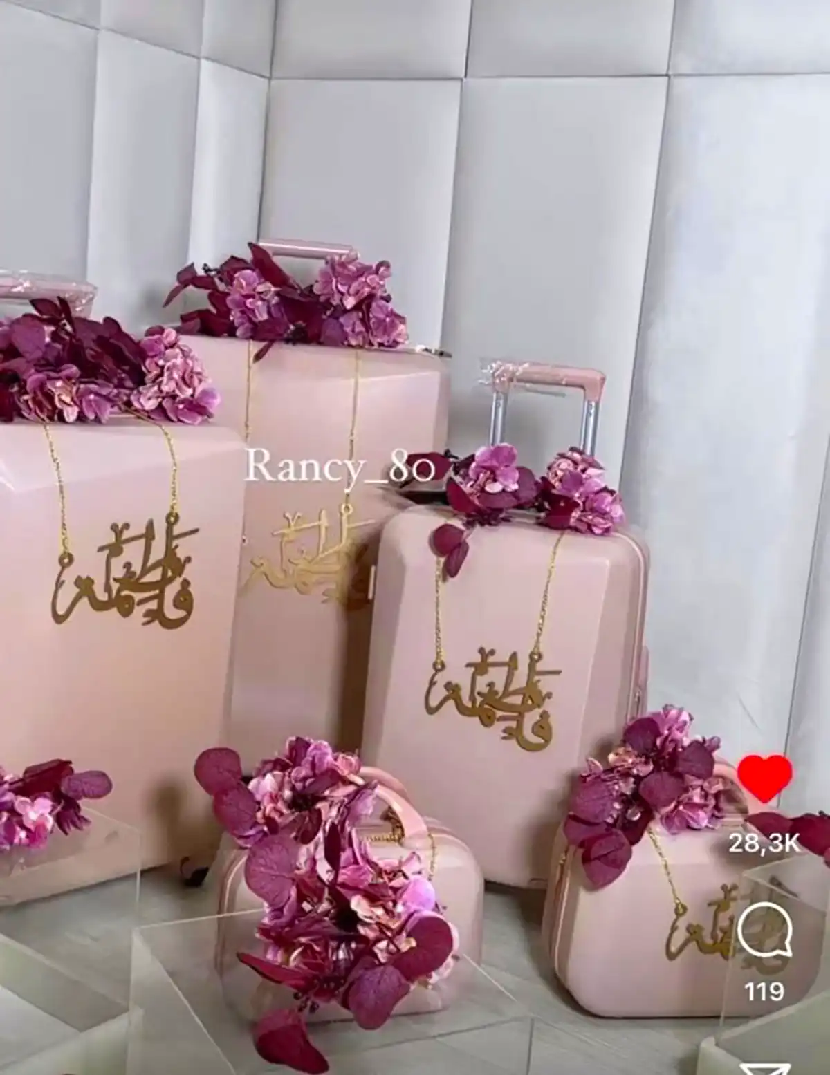 چمدان عروس کلاسیک و لوکس 