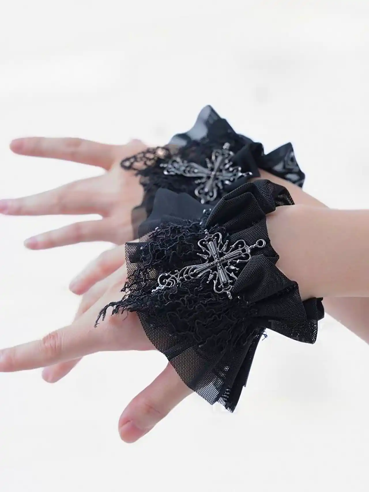 دستبند تور فانتزی مراسم عروسی 