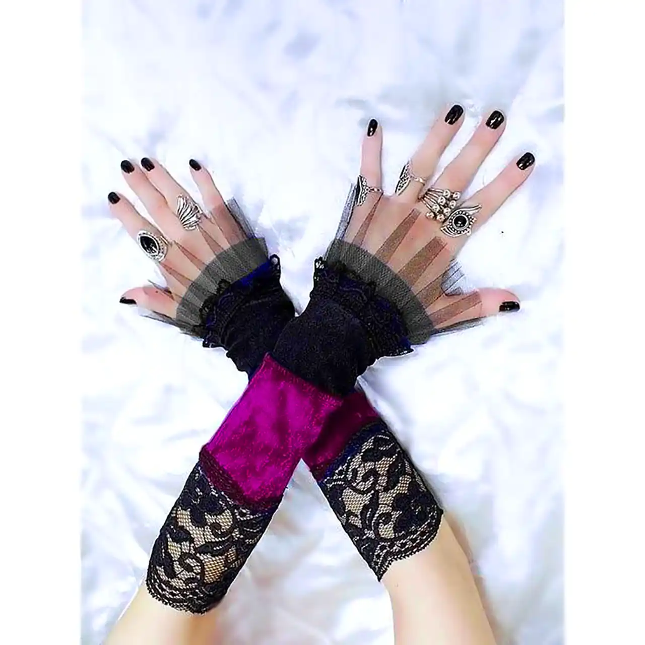 دستبند تور فانتزی مراسم عروسی 