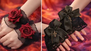 دستبند تور فانتزی مراسم عروسی