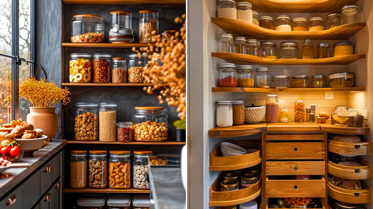 دکور کاربردی قفسه های مطبخ