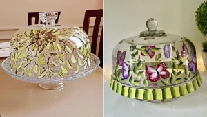 دیس دکوراتیو شیشه ای پذیرایی