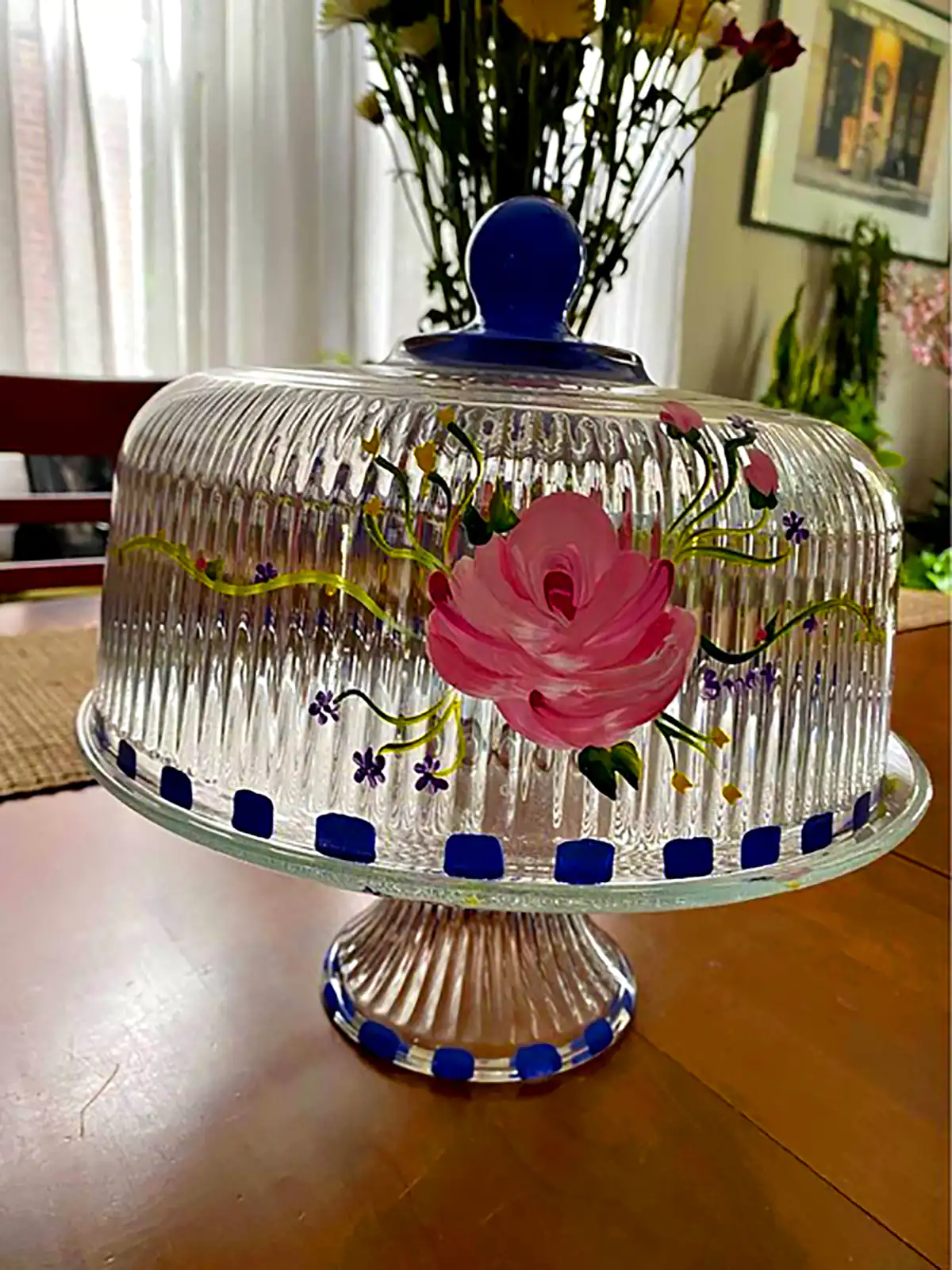 دیس دکوراتیو شیشه ای پذیرایی