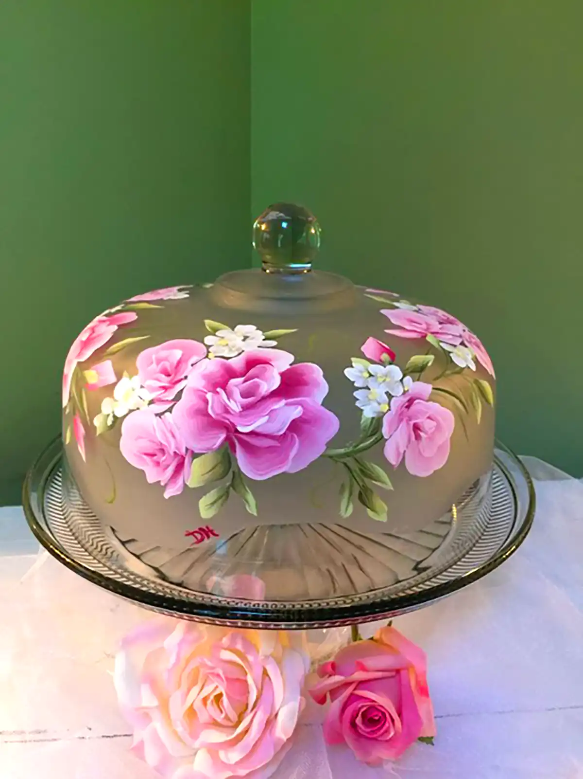 دیس دکوراتیو شیشه ای پذیرایی