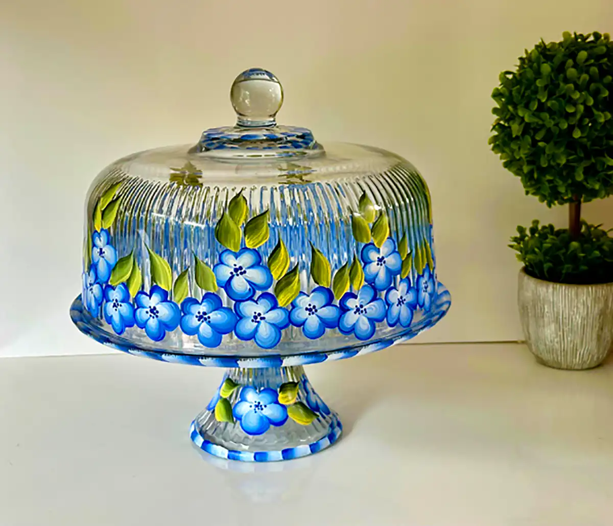 دیس دکوراتیو شیشه ای پذیرایی