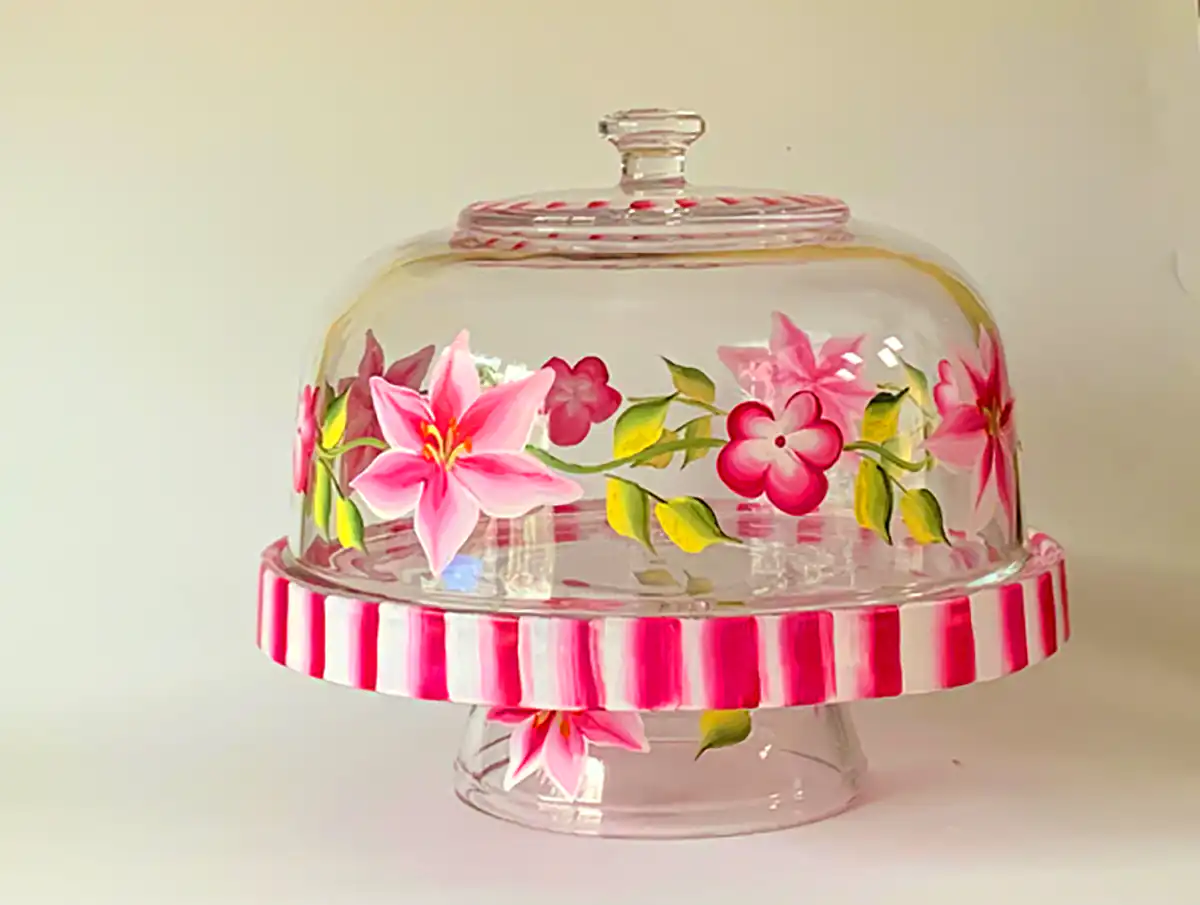 دیس دکوراتیو شیشه ای پذیرایی