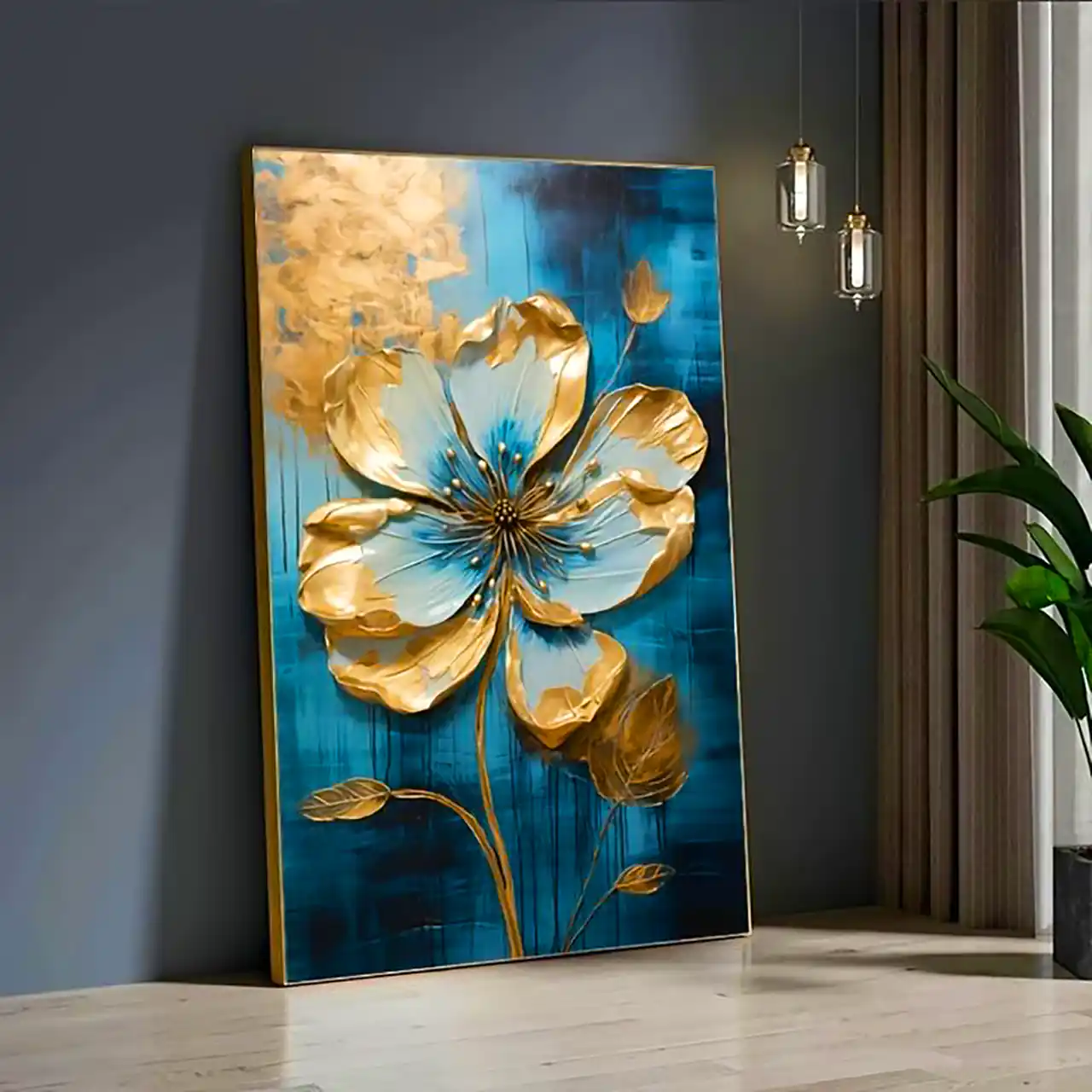 دیوارکوب سه بعدی بافت دار شیک