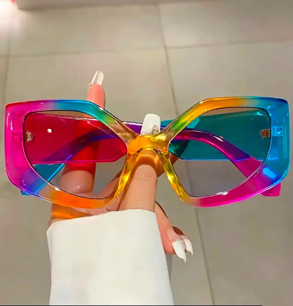 فریم عینک کائوچویی رنگی