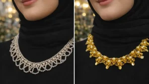 گردنبند مینیمال مرواریدی شیک